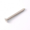 Skrue for humbucker monteringsring - lang - nikkel