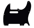 Telecaster - 3 lags svart krem svart