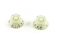 Gibson ratt - 2 stk - hvit - klokkeform