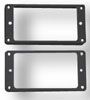 Mikrofondekselringer for humbuckere - svart