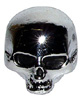 Skull knob - krom