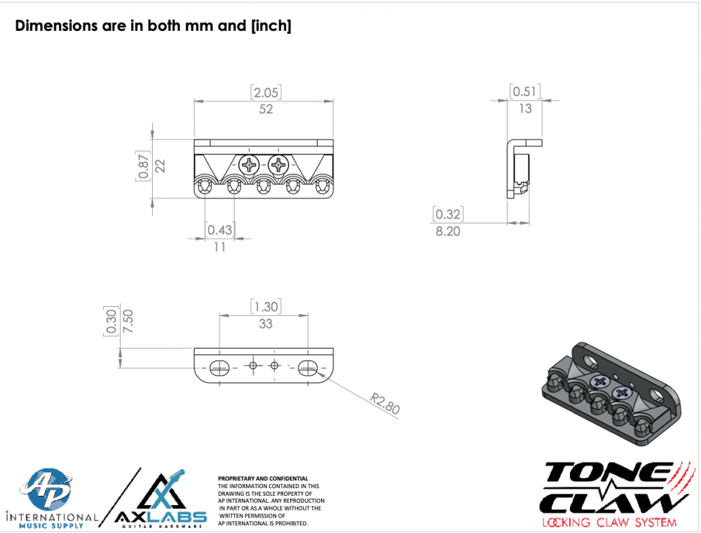 AxLabs Tone Claw Locking Spring Claw - nikkel - gitarist.no AxLabs Tone Claw Locking Spring Claw - nikkel - gitarist.no