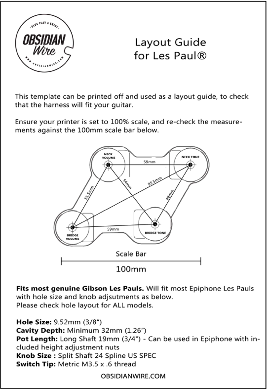 ObsidianWire Vintage MKII for Les Paul® - gitarist.no ObsidianWire Vintage MKII for Les Paul® - gitarist.no